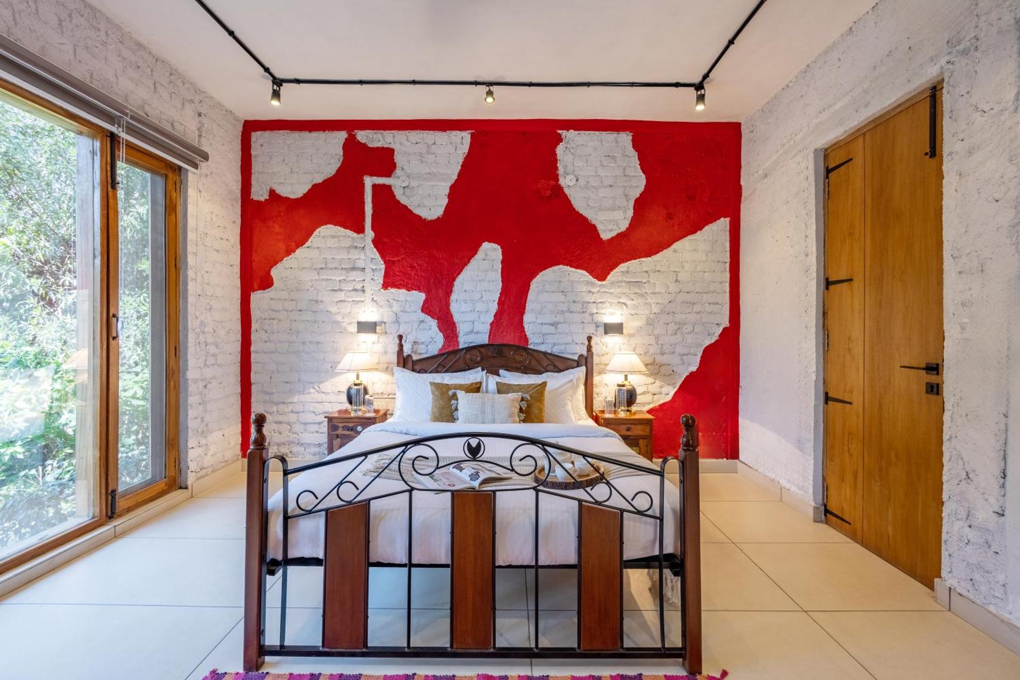 Elivaas Hidden Oasis 4Bhk With Pool, Mud House & Container House Villa Dhauj Ngoại thất bức ảnh
