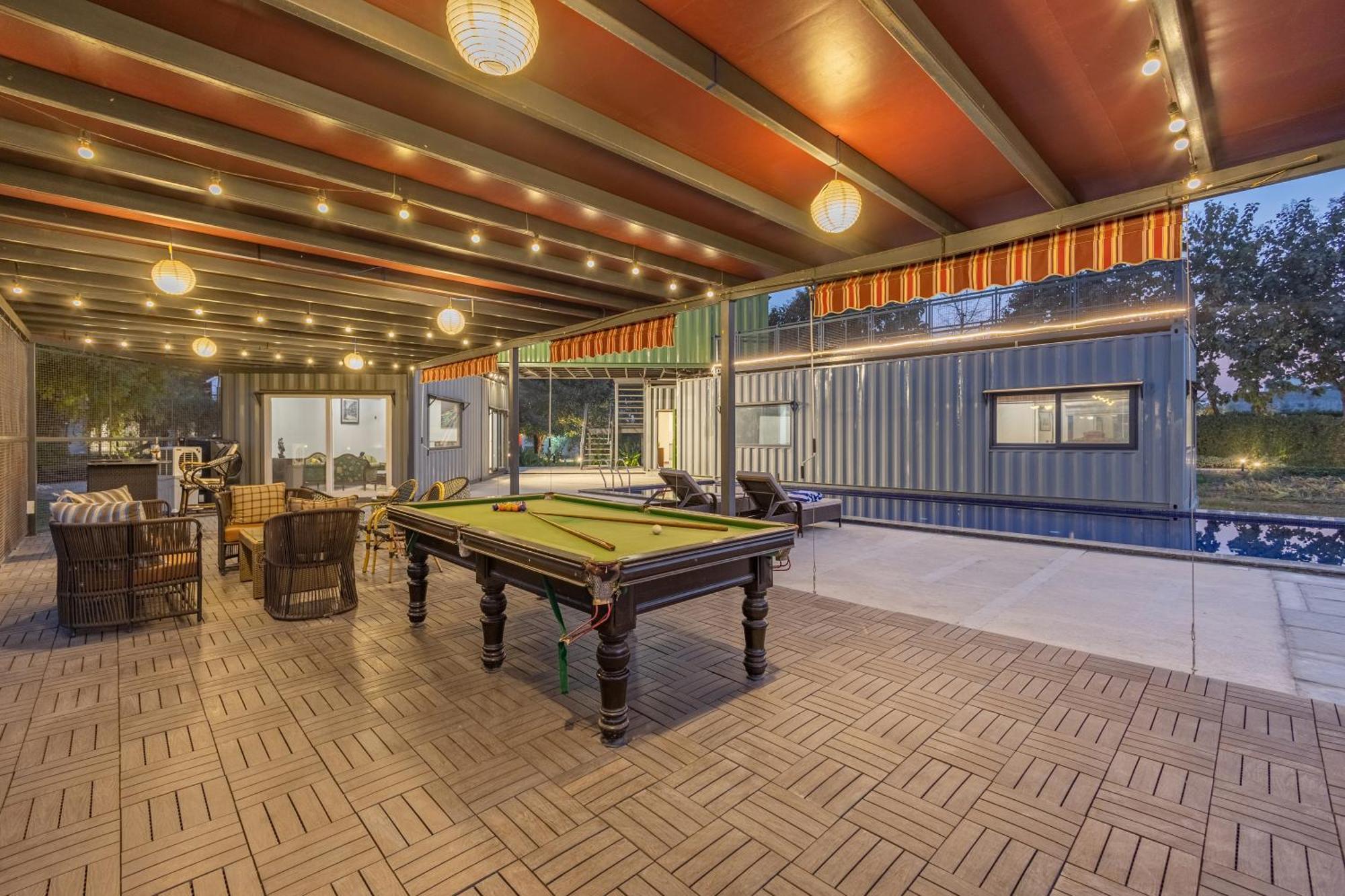 Elivaas Hidden Oasis 4Bhk With Pool, Mud House & Container House Villa Dhauj Ngoại thất bức ảnh