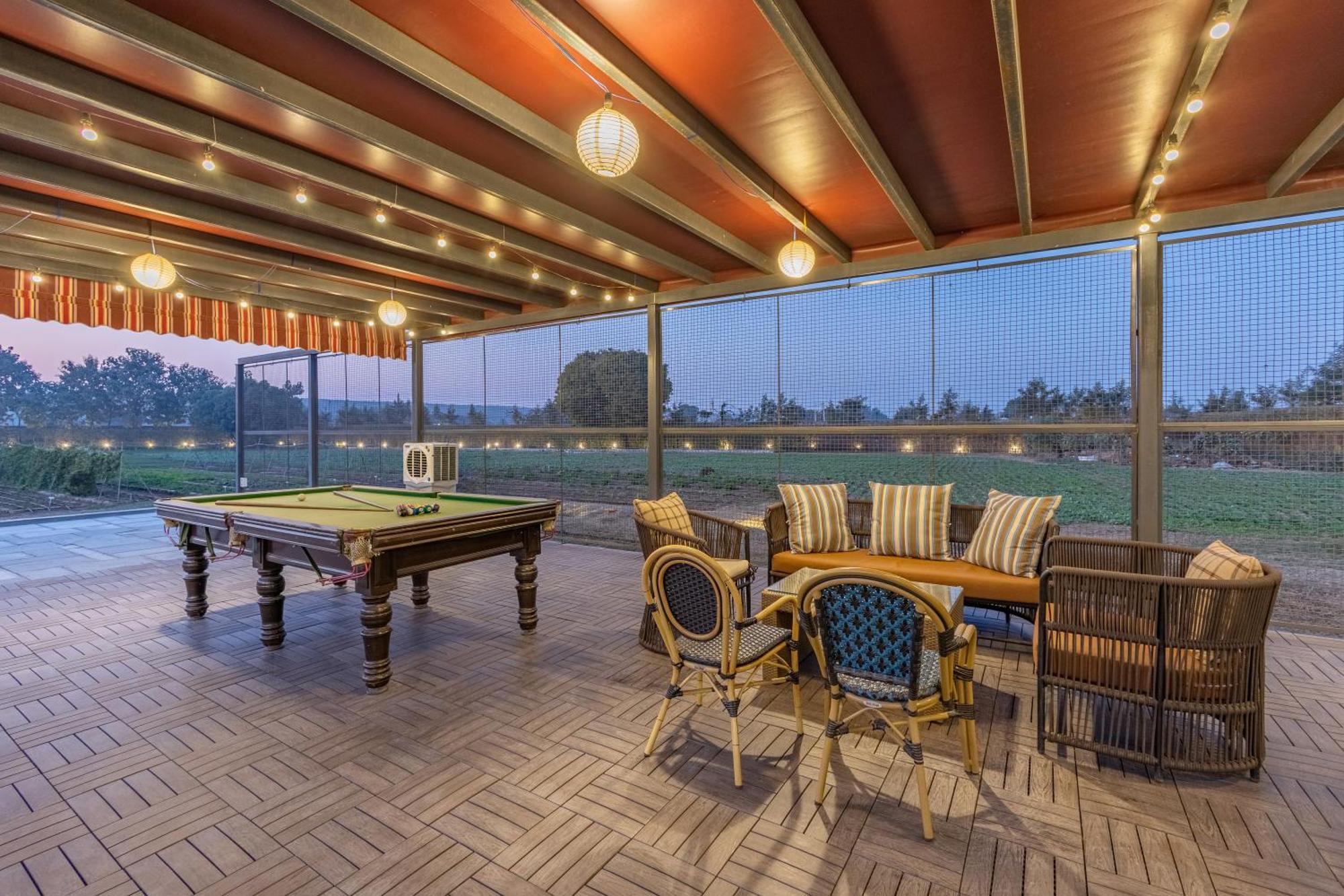 Elivaas Hidden Oasis 4Bhk With Pool, Mud House & Container House Villa Dhauj Ngoại thất bức ảnh